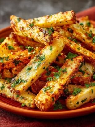 Air Fryer Garlic Parmesan Fries
