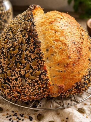 Homemade Multi Seed Sourdough Bread