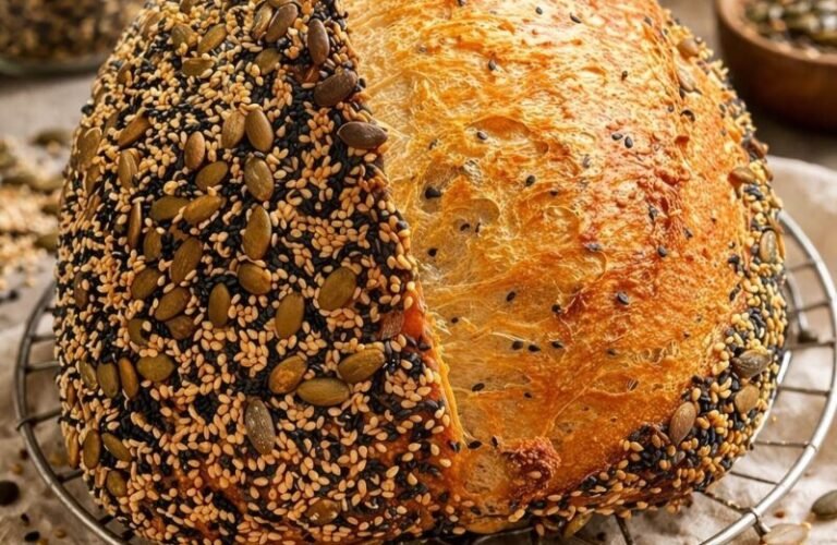 Homemade Multi Seed Sourdough Bread