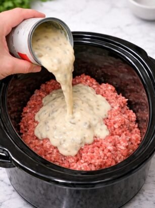 Crockpot Creamy Mushroom Beef