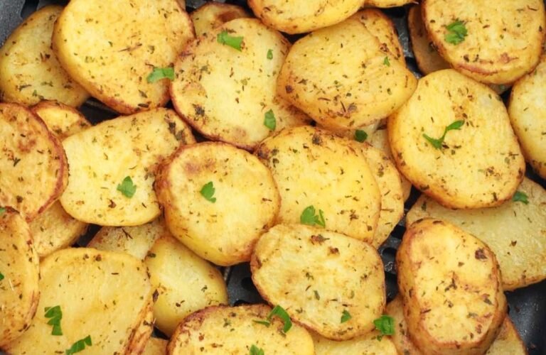 Air Fryer Sliced Potatoes