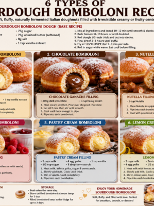 6 Types of Sourdough Bomboloni Recipes