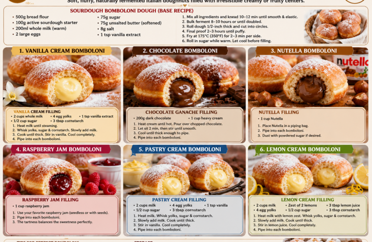 6 Types of Sourdough Bomboloni Recipes