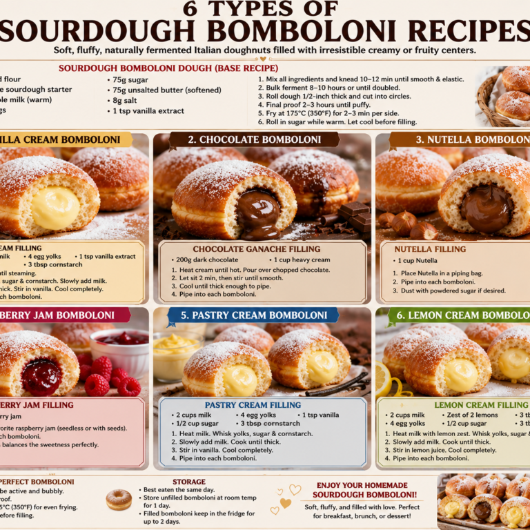 6 Types of Sourdough Bomboloni Recipes