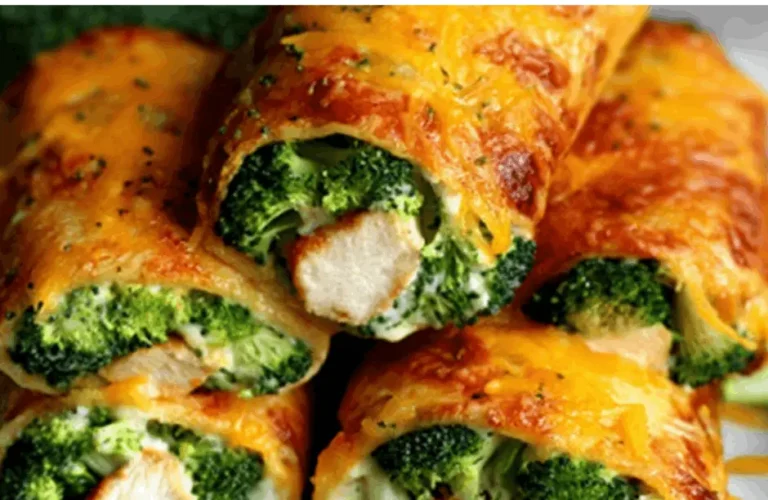Broccoli Cheddar Chicken Rollups