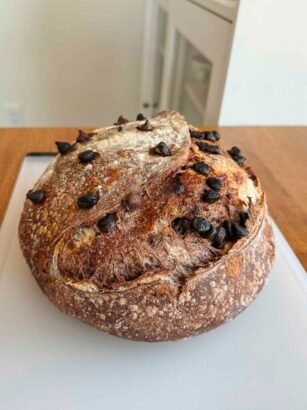 Chocolate Marbled Sourdough Bread