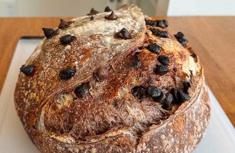 Chocolate Marbled Sourdough Bread