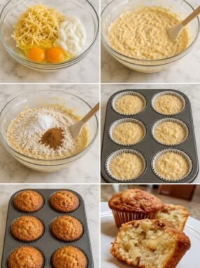 Fluffy Apple Yogurt Muffins