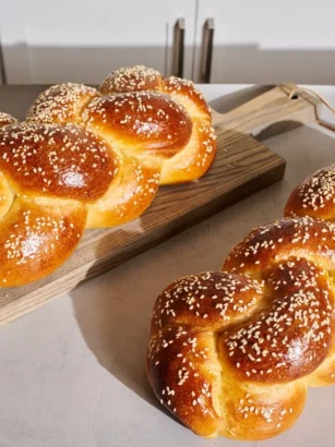 Fluffy Sourdough Challah