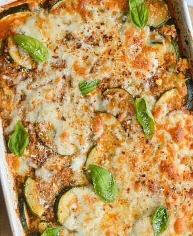 Jump to Recipe: High-Protein Zucchini & Beef Casserole