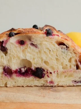 Lemon Blueberry Sourdough Bread