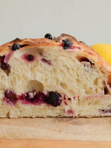 Lemon Blueberry Sourdough Bread