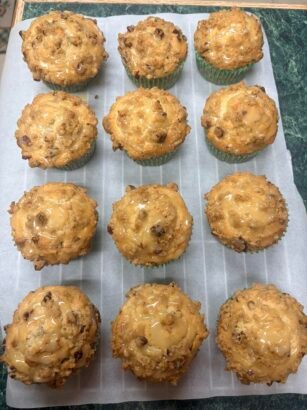 Maple Pecan Sourdough Muffins