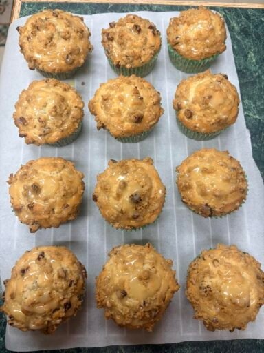 Maple Pecan Sourdough Muffins