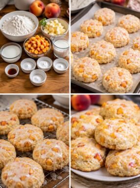 Peach Buttermilk Biscuits