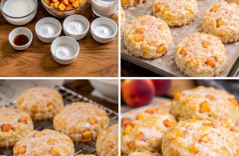 Peach Buttermilk Biscuits