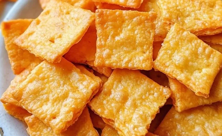 Sourdough Discard Cheese Crackers