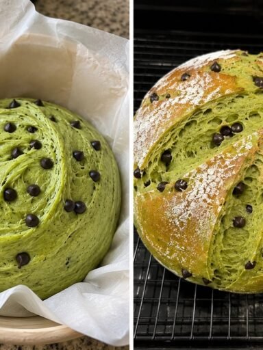 Sourdough Green Bread Loaf