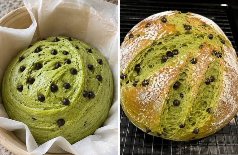 Sourdough Green Bread Loaf