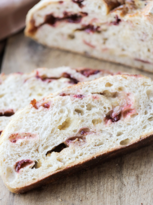 Sourdough Strawberry White Chocolate Bread
