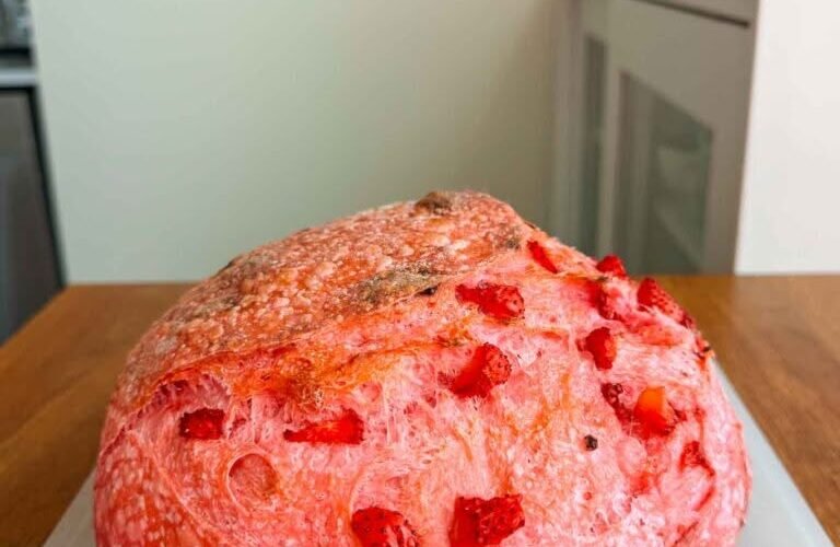 Strawberry Sourdough Bread