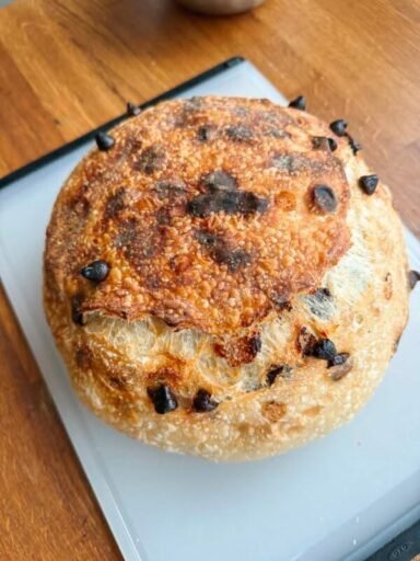 Homemade Chocolate Chip Sourdough Bread