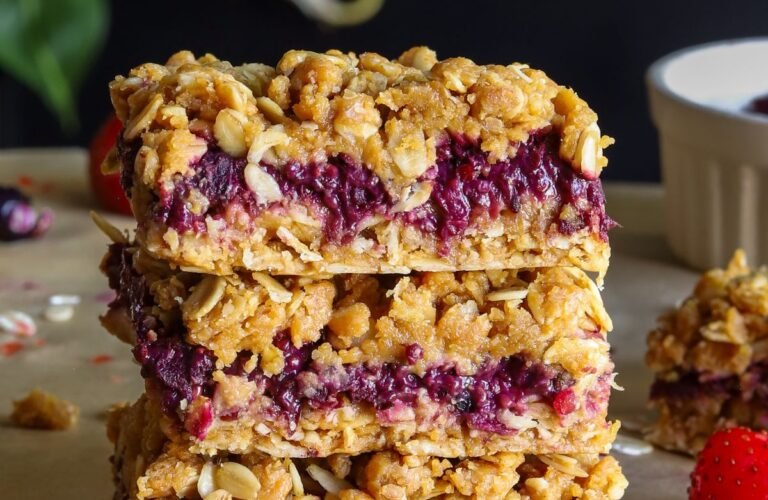 Berry Protein Oat Bars