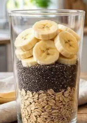 Sugar-Free Creamy Banana Chia Oat Pudding Recipe